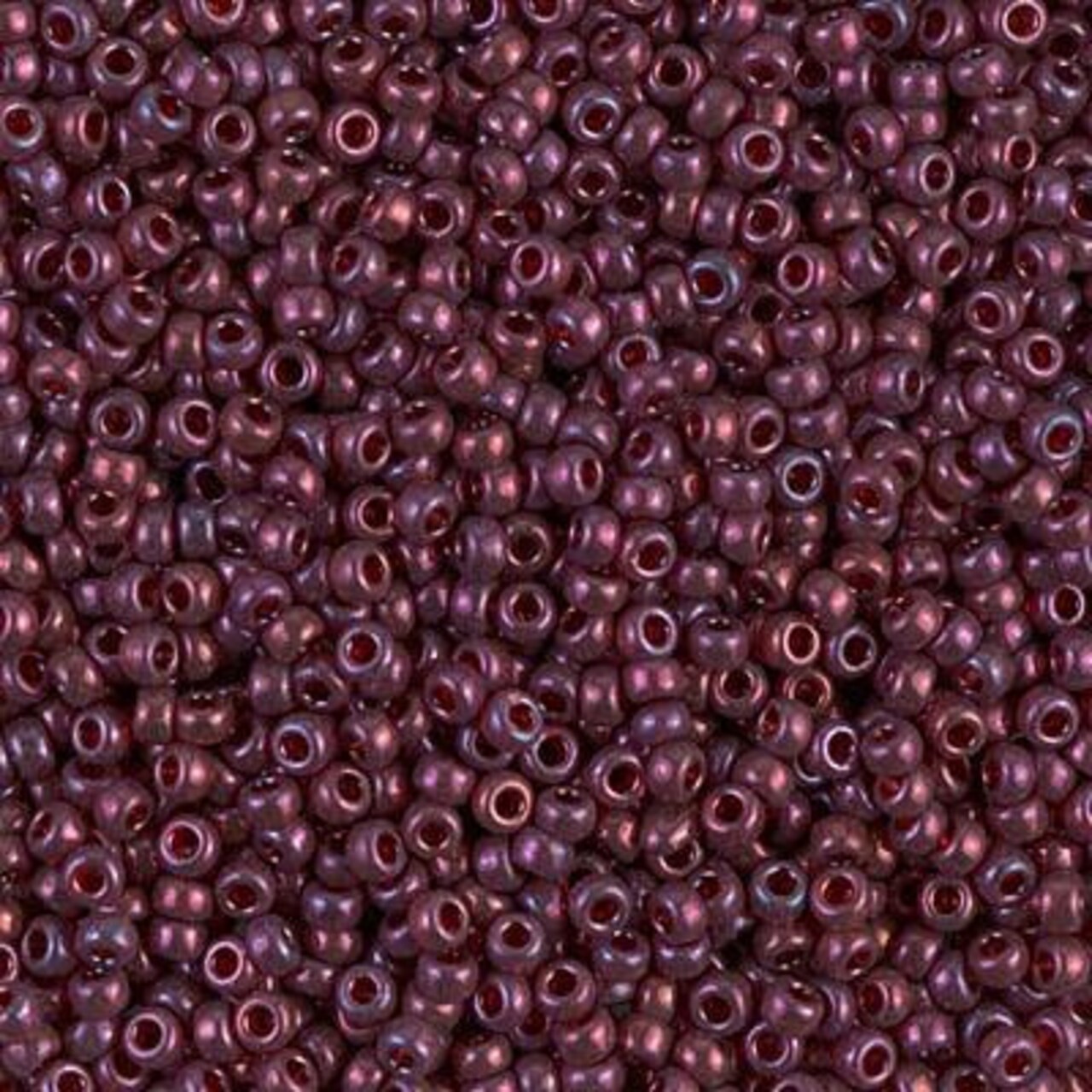 Miyuki 11 Round Seed Bead, 11-313, Cranberry Gold Luster, 13 grams